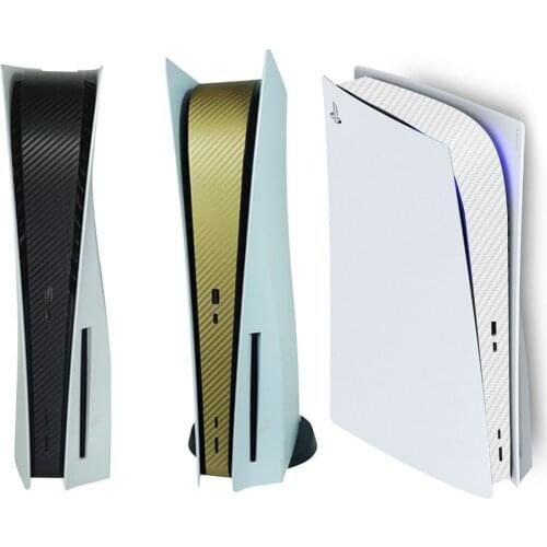 Matte Carbon Fiber Protective Skin Cover for Sony Playstation 5 PS5 CD Disk Driver Digital Game Console Host Decal Sticker Flim