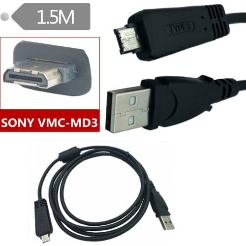 Suitable for Sonys full range of USB data cables, universal extended Sony camera USB2.0 interface charging cable