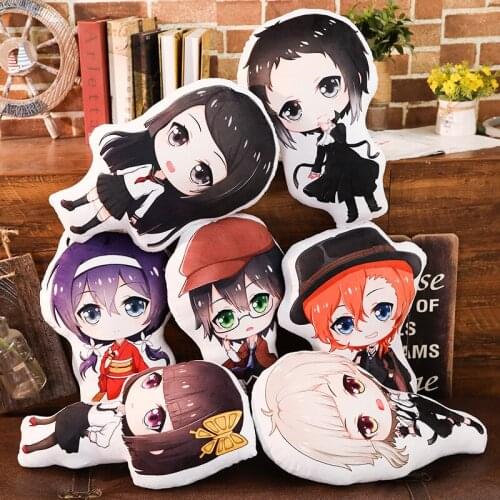 Anime Bungo Stray Dogs Plushies Peripheral Cartoon Manga Nakajima Atsushi Dazai Osamu Pendant Pillow Stuffed Plush Toy Kids Gift