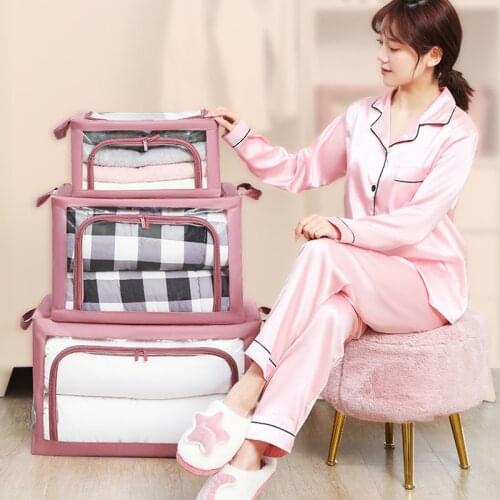 Home Supplies Transparency Wardrobe Storage Boxes Folding Toys Storage Box Living Room Organizer For Small Things Home Storages