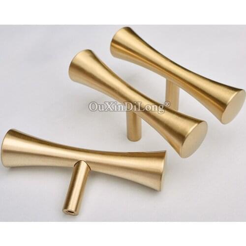 Luxury Elegant 10PCS European Pure Brass Kitchen Cabinet Door Handles Cupboard Wardrobe Drawer Cabinet Pulls Handles and Knobs
