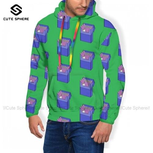 Cigarette Hoodie Polyester Autumn Hoodies Long Outdoor Fashion Pullover Hoodie Big Mens