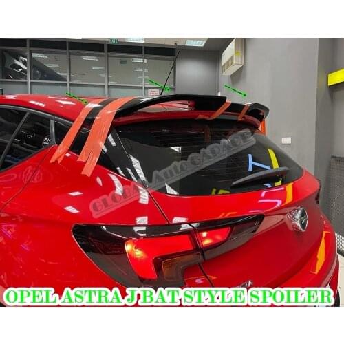 For Opel Astra K Bat Style Spoiler 2015-2021 Auto Accessory Universal Spoilers Car Antenna Car Styling Diffüser Flaps Spilitter