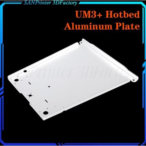 UM2+ 2+ UM2 UM3 Extended 3D Printer Parts Z Table Aluminum Heated Hot Bed Plate Wholesale Price
