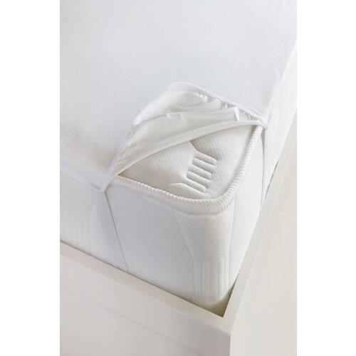 Fresh Touch Waterproof Double Personality Mattress Pad 160 X200 Cm Ecru Bed Sheet