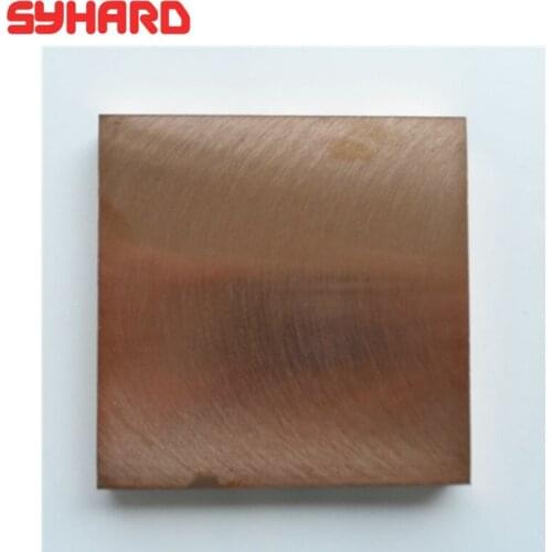 W70Cu30 tungsten copper billet tungsten copper plate 2.0-80mmx100x100 and customization