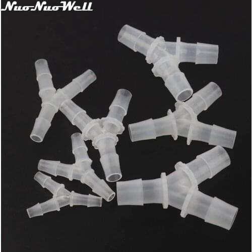 5pcs 6mm~16mm Y Connector Soft Hose Fittings Aquarium Adapter Fish Tank Air Pump Line Joint Irrigation Three Way Connector