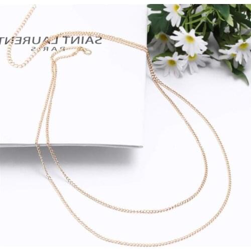 1pc Fashion Waist Chain Creative Double-Layer Bikini Body Chain Body Jewelry For Summer Beach Jewelry Accessories For Women