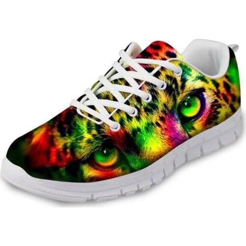 HaoYun Womens Cool Sneaker Shoes Tiger Leopard Prints Girls White Flat Walking Shoes Ladies Comfortable Footwear Zapatillas