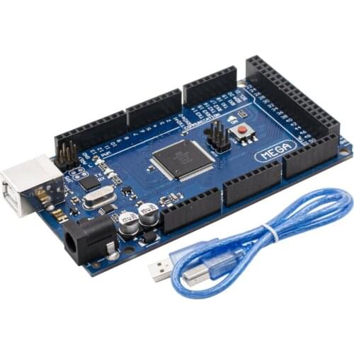 10PCS/Lot Mega 2560 R3 Board with USB Cable, ATMega 2560 ATMega16U2 Chip for Arduino Integrated Driver