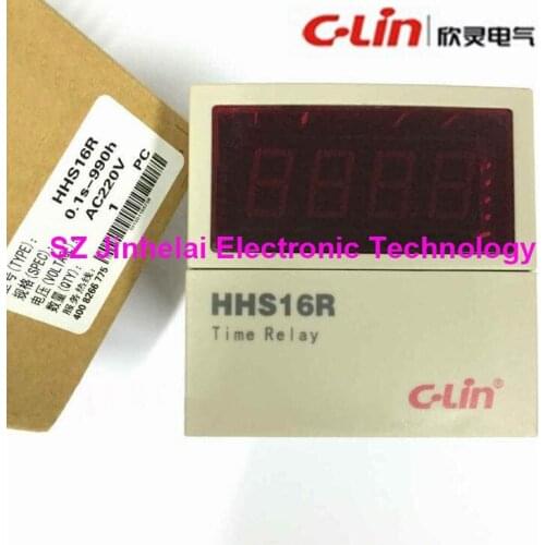 100%New and original HHS16R C-Lin Time relay AC220V 0.1s-990h