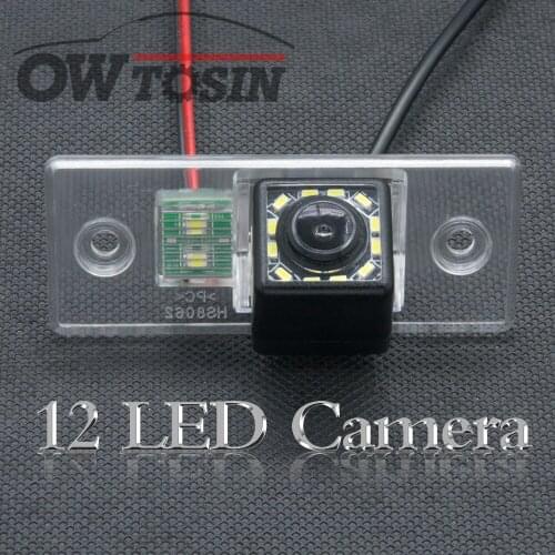 12 LED light Car Reverse Rear View Camera For Skoda Fabia 2008 2009 2010 2011 2012 2013 Octavia RS Car Parking Waterproof Backup