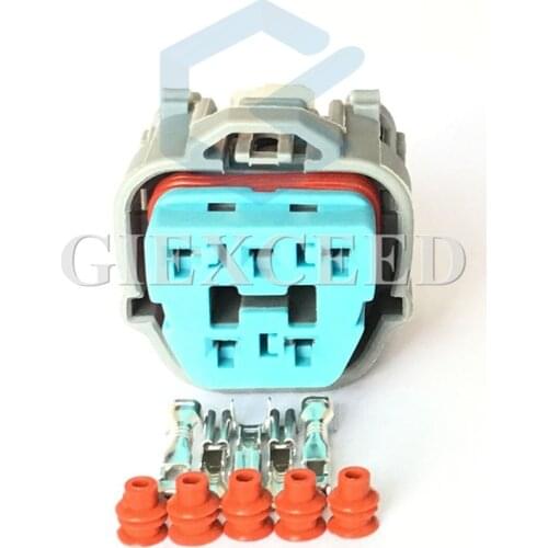 2 Sets 5 Pin Oil/Fuel Pump Automotive Plug Female Gasoline Pump Connector Socket For Honda Accord Fit Civic Odyssey CRV VEZEL