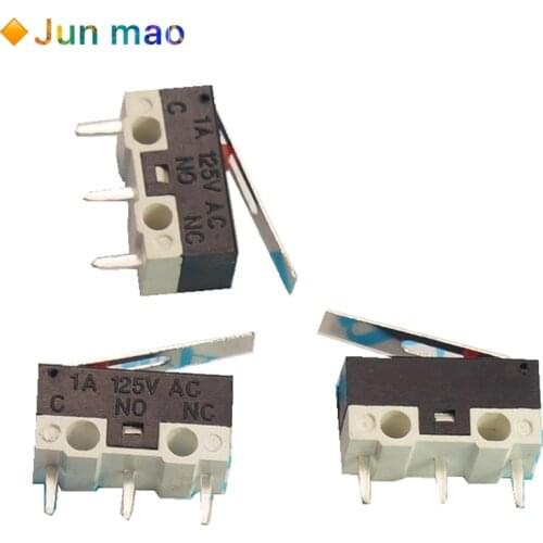 20pcs Limit Switch Push Button Switch 1A 125V AC 2A 125V AC Mouse Switch 3Pins Micro Switch