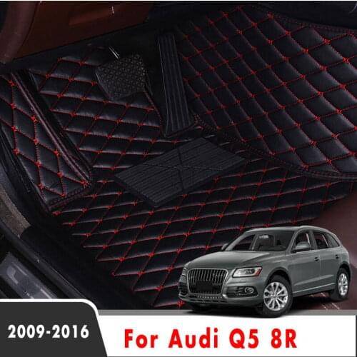 Auto Leather Carpets For Audi Q5 8R 2016 2015 2014 2013 2012 2011 2010 2009 Car Floor Mats Interior Accessories Protector Parts