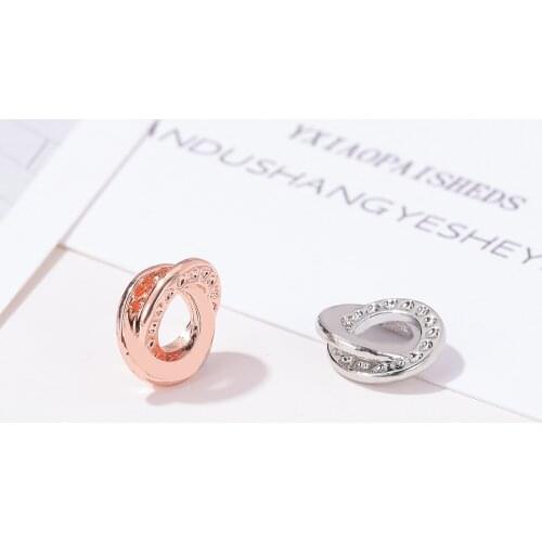 New Original Alloy Bead Rose Love Heart Bands Spacer Charm Fit Pan Bracelet Bangle DIY Women Jewelry Dropship Wholesale