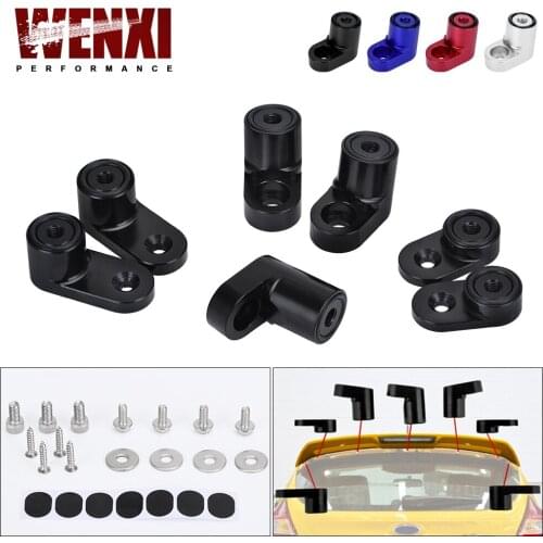 For 13-on Ford Focus ST Billet T-6061 Anodized Aluminum Bolt-on Rear Wing Spoiler Hatch Riser Lift Extension WX-WSR03