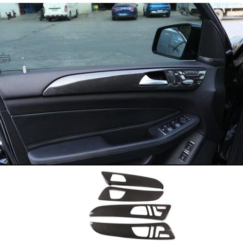 Car ABS Interior Door Decoration Panel Cover Trim Accessories For Mercedes Benz ML GLE GL Class GLS 320 400 2012-2019