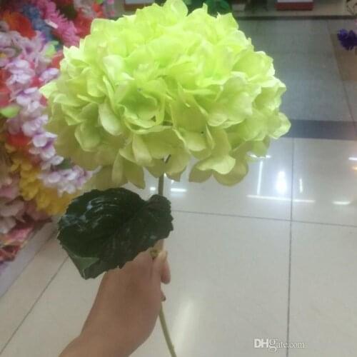European Pastoral Style White Artificial Silk Flower Fabric Hydrangea Bouquet For Wedding Party Decorations 5 Color New Arrival
