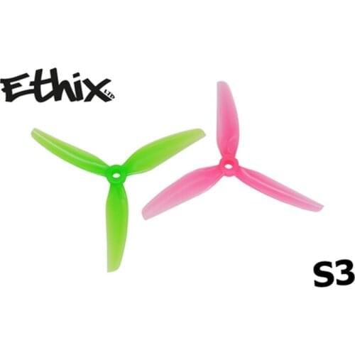 2Pairs HQPROP Ethix S3 5031 5X3.1X3 3-Blade PC Propeller Pink+Green Watermelon for RC FPV Racing Freestyle Drones DIY Parts