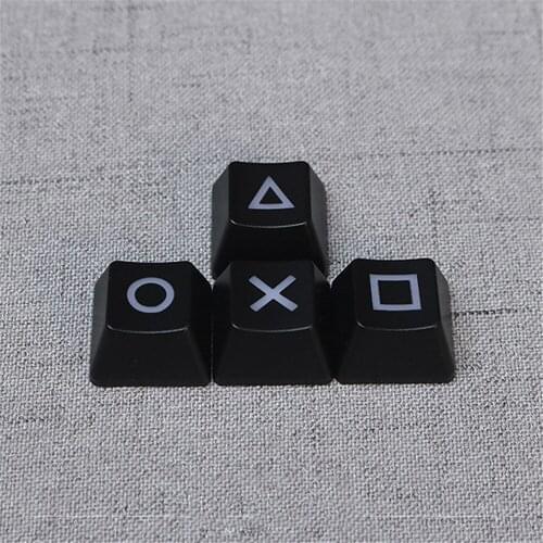 4pcs/set Direction Key Caps for PSP for PS4 Repair Kits Replacement Mechanical Keyboard Keycaps Shine-Through Arrow Key