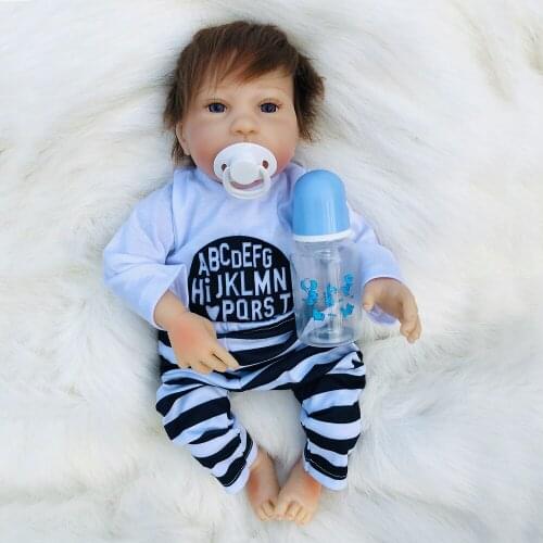 Reborn baby doll18"46cm infant newborn alive boy l.o.l doll children toddler babies doll gift toys bebe boneca reborn