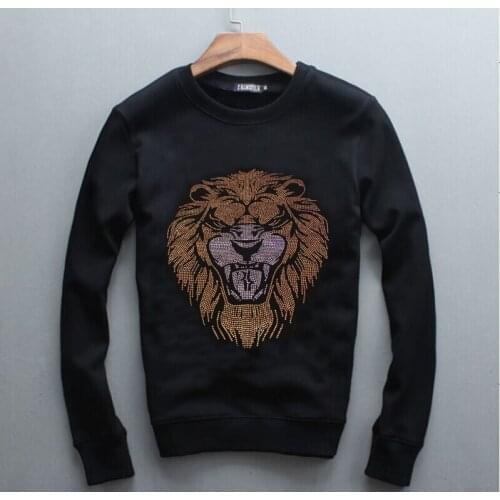 Hot drill Hoodies man and women anime Hoodies Sweatshirts Jackets Cool Pullover Women Diamonds Streetwear Out Coat