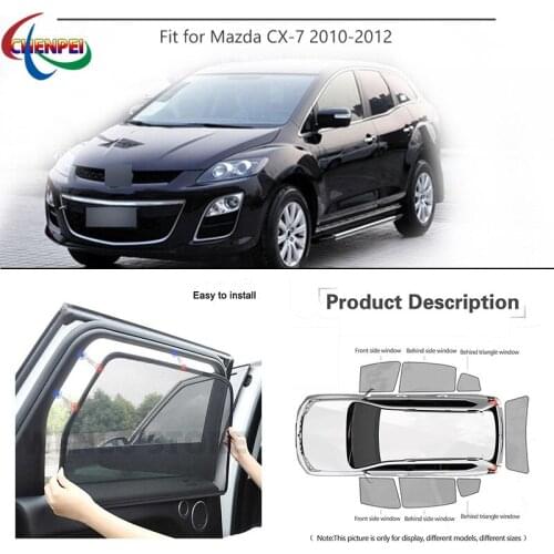 For Mazda CX-7 Car Full Side Windows Magnetic Sun Shade UV Protection Ray Blocking Mesh Visor Car Decoration Accessories