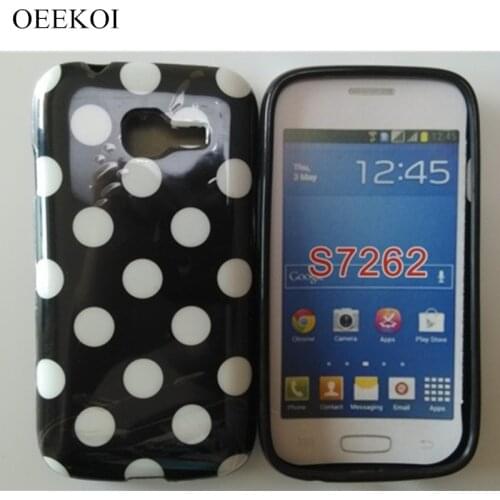 OEEKOI Candy Polka Dots Soft TPU Back Cover Case for Samsung Galaxy Star pro S7262 Cellphone Bags Free