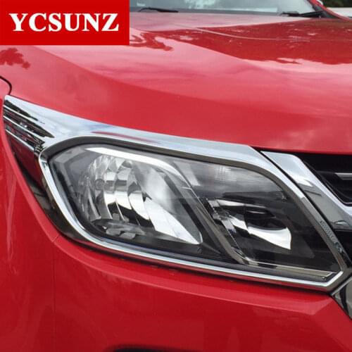 Headlight cover chrome accessories For Holden Chevy Colorado TrailBlazer 2017-2019 2020