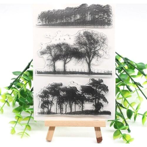 Forest Transparent Clear Silicone Stamp/Seal for DIY scrapbooking/photo album Decorative clear stamp