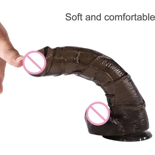 Realistic Huge Penis Big Dildo Clitoris Stimulate Massage Artificial Cock Suction Cup Female Masturbator Adult Sex Toy for Woman