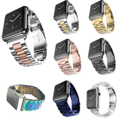 Stainless Steel Wrist Strap for Apple Watch Band Classic Buckle Replacement Wristband for iWatch Series 1 2 3 4 5 Watchband