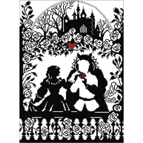 Princess and prince patterns Counted Cross Stitch 11CT 14CT 18CT DIY Chinese Cross Stitch Kits Embroidery Needlework Sets