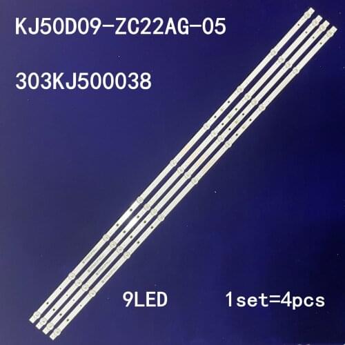 LED Backlight Lamp strip For Hua pu 50"TV HPK950 KJ50D09-ZC22AG-05 303KJ500038 4PCS/SET 9LED