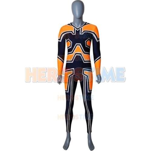 Endeavor Uniform Cosplay Costume My Hero Anime Spandex Cosplay Endeavor Halloween Costume for Adult Men/Kids Jumpsuit