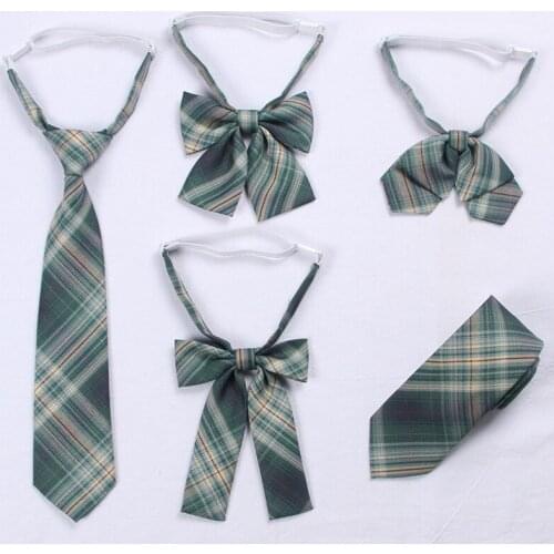 JK Uniforms Collar Butterfly Cravat School Dresses For Girl Plaid Bow Tie Lady Anime Sailor Suit Striped Tie High School Student