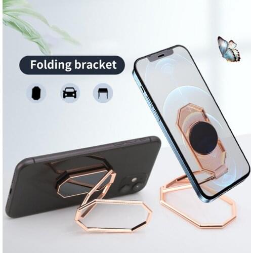 Universal 360 Rotatable Auto Phone Holder Non-dSlip Folbale Live Telecast Paste Moblie Cell Phone Clip Car Interior Accessories