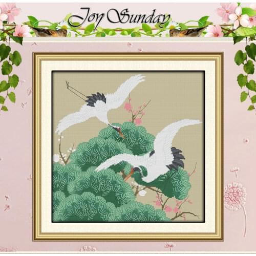White crane spreads wings Counted Cross Stitch 11CT 14CT Cross Stitch Set Wholesale Cross-stitch Kit Embroidery Needlework