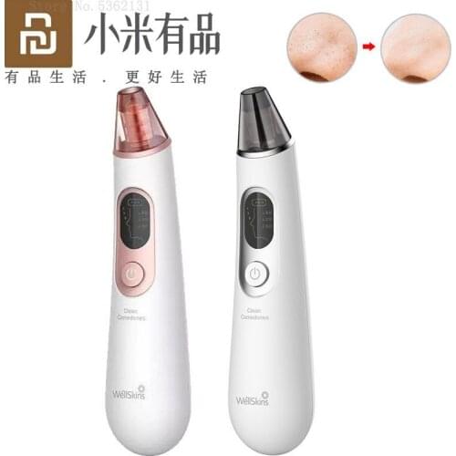 Youpin Wellskins Electric Blackhead Remover 64kPa Vacuum Suction Face Acne Pimple Removal Facial Pores Cleaner Skin Care Tools