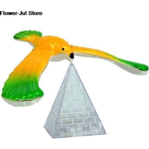 Funny Balancing Eagle With Pyramid Stand Magic Balancing Bird office Desk Decoration Kids Educational Toy Birthday Gift