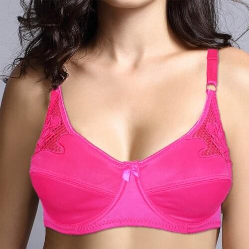 Women Push up Bra Perspective Sexy Women Bras Underwear Underwire Unlined Bralette Plunge Embroidery Floral Brassiere Top BH