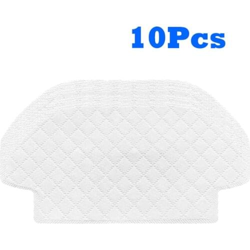 10PCS Disposable Mop For Xiaomi Mijia STYJ02YM For Conga 3290 3490 3690 Replacement Acessories Robot Vacuum Cleaner Spare Parts