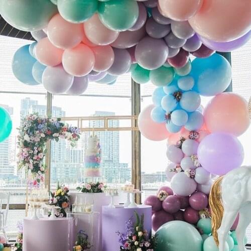 18inch 10inch Macaron Latex Balloon Candy Color Creative Birthday Party Arrangement Arches Balloon Decoration Wedding Supplies