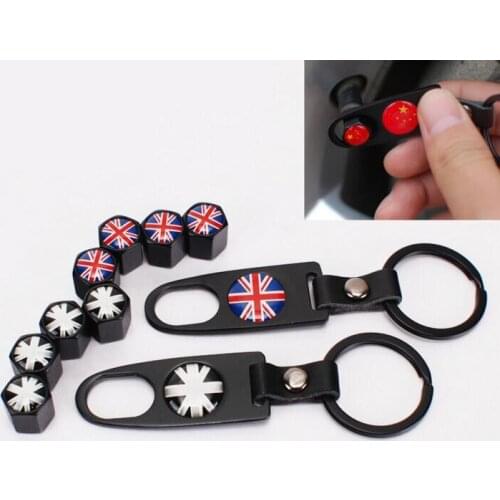 50 sets Chrome Metal UK United Kingdom Flags Car Tire Valve Cap Car-styling England Flag Car Wheel Tire Valve Cap Covers Sticker