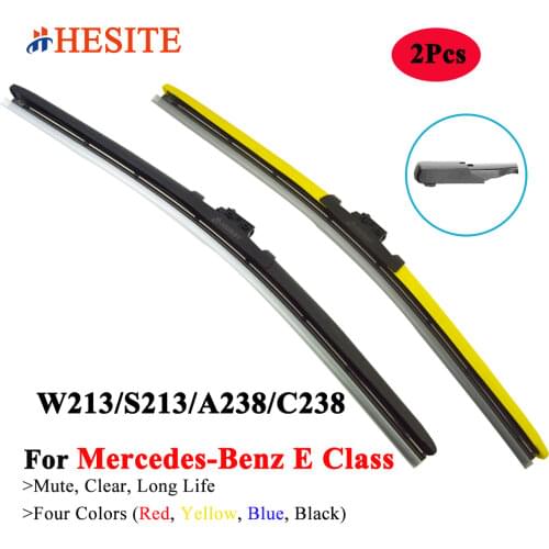 2Pcs Color Windshield Wiper Blade For Mercedes Benz E Class W211 W212 W213 E200 E250 E280 E300 E320 E350 E400 E450 E500 E550 E63