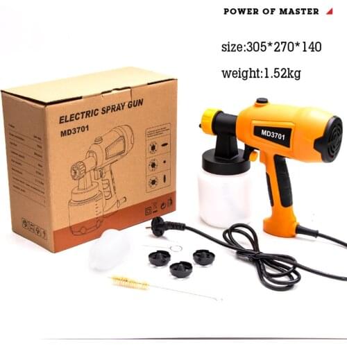 Electric Paint Spray Gun Large Capacity 550W Tools 4 Nozzles High Pressure For Home For Garden For Painting Sprayer Gun Airbrush