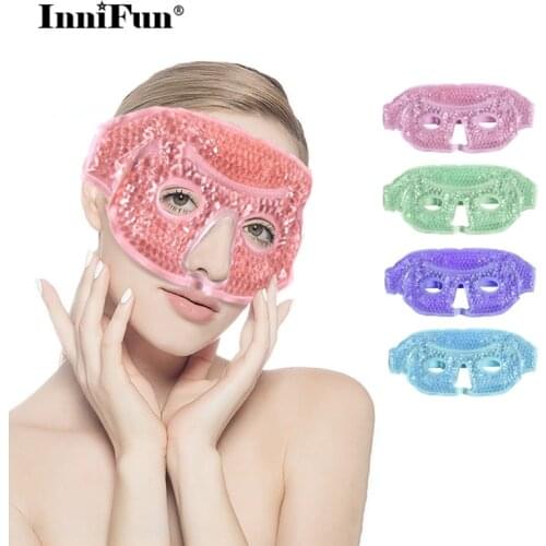 Gel Sleep Mask Eye Mask Cold Hot Compress Sleeping Mask With Gel Relax Relieve Fatigue Massage Eye Cover Eyes Health Care