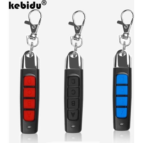 Kebidu Wireless 433Mhz Cloning Remote Control Copy Code Mini Remote 4 Channel Electric Cloning Gate Garage Door Auto
