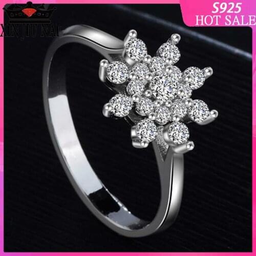 Retro Fenghua Queen Diamond Ring Inserted with Diamond Ring Female Group and Individual Gilded Ring 925 sterling silver